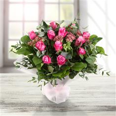 Pink Dozen Roses