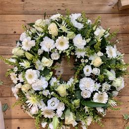 Lemon &amp; White Wreath