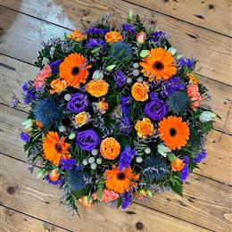 Orange &amp; Purple Wreath