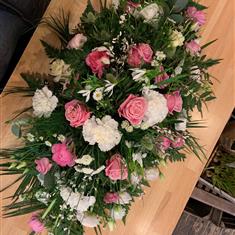 Pink and White Spray