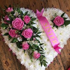 Pink Rose Heart
