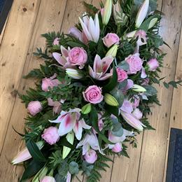 Pink Lily and Rose Spray
