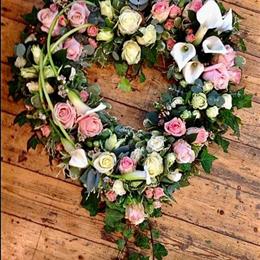 Rose and Calla Open Heart