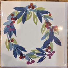 Festive Wreath Luxury Card