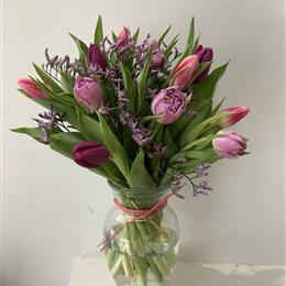 Tulip Pop Glass Vase