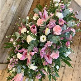 Pretty Pinks and White Spray