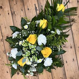 Yellow and White Spray 