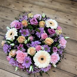 Peach and Pink Wreath 