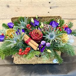 Christmas Floral Suitcase