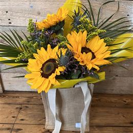 Sunflower Jute Bag