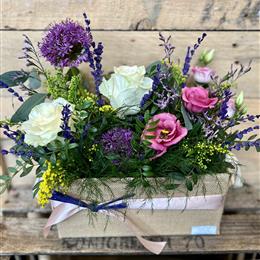 Lavender Jute Box